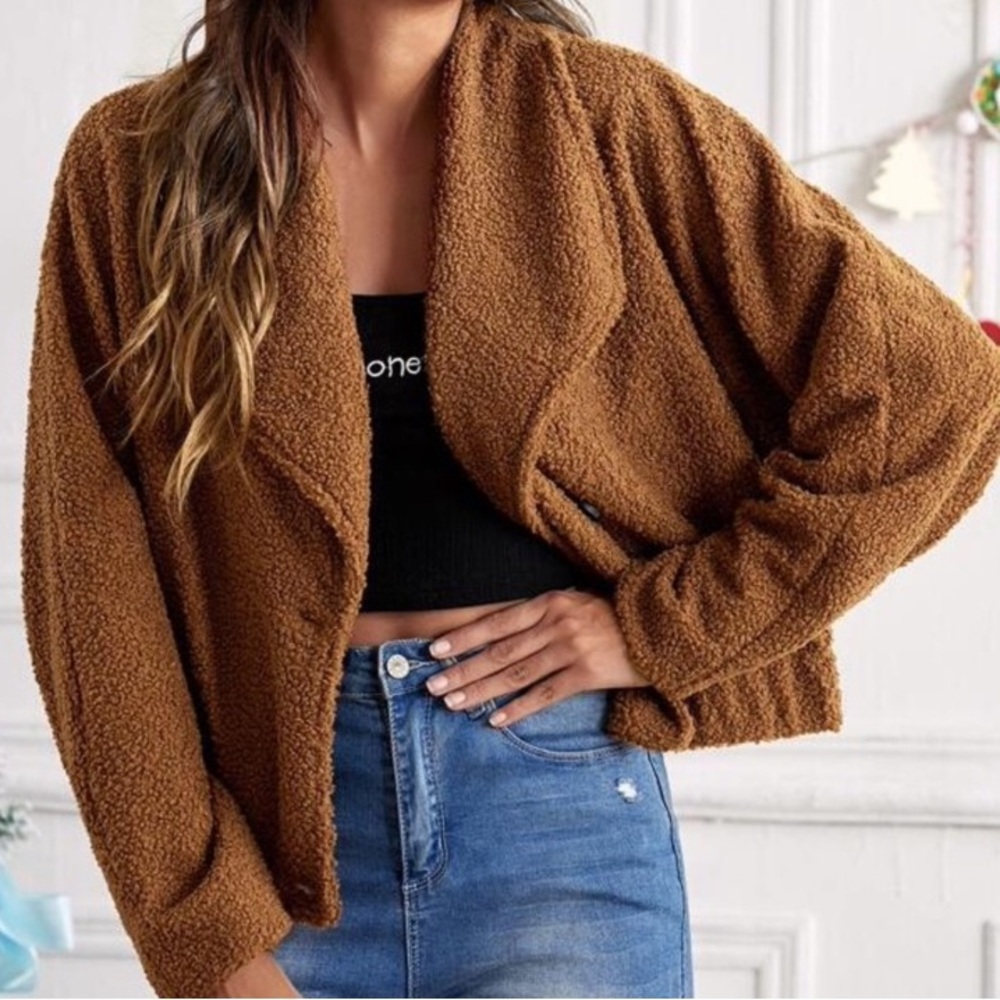 Cropped Teddy Jacket